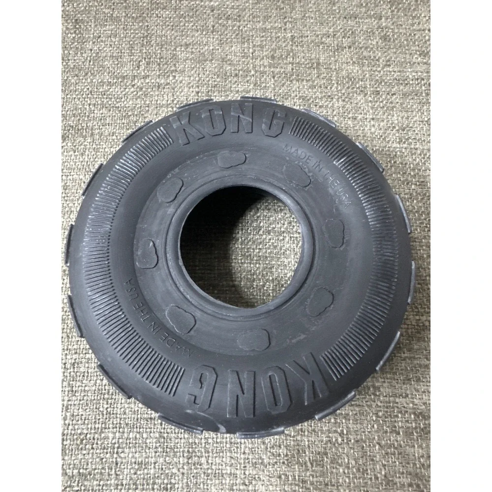 KONG Puppy Large Blue Treat Toy Tire Bone and Lick Mat Dog Toy Mixed Bundle 4pc